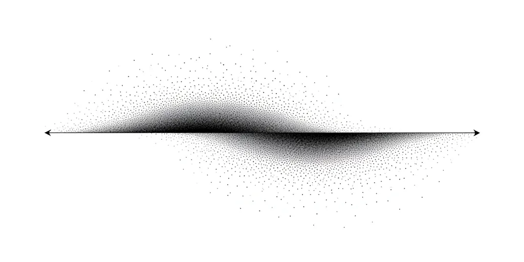 Cantor set — iterative removal, the dust that remains